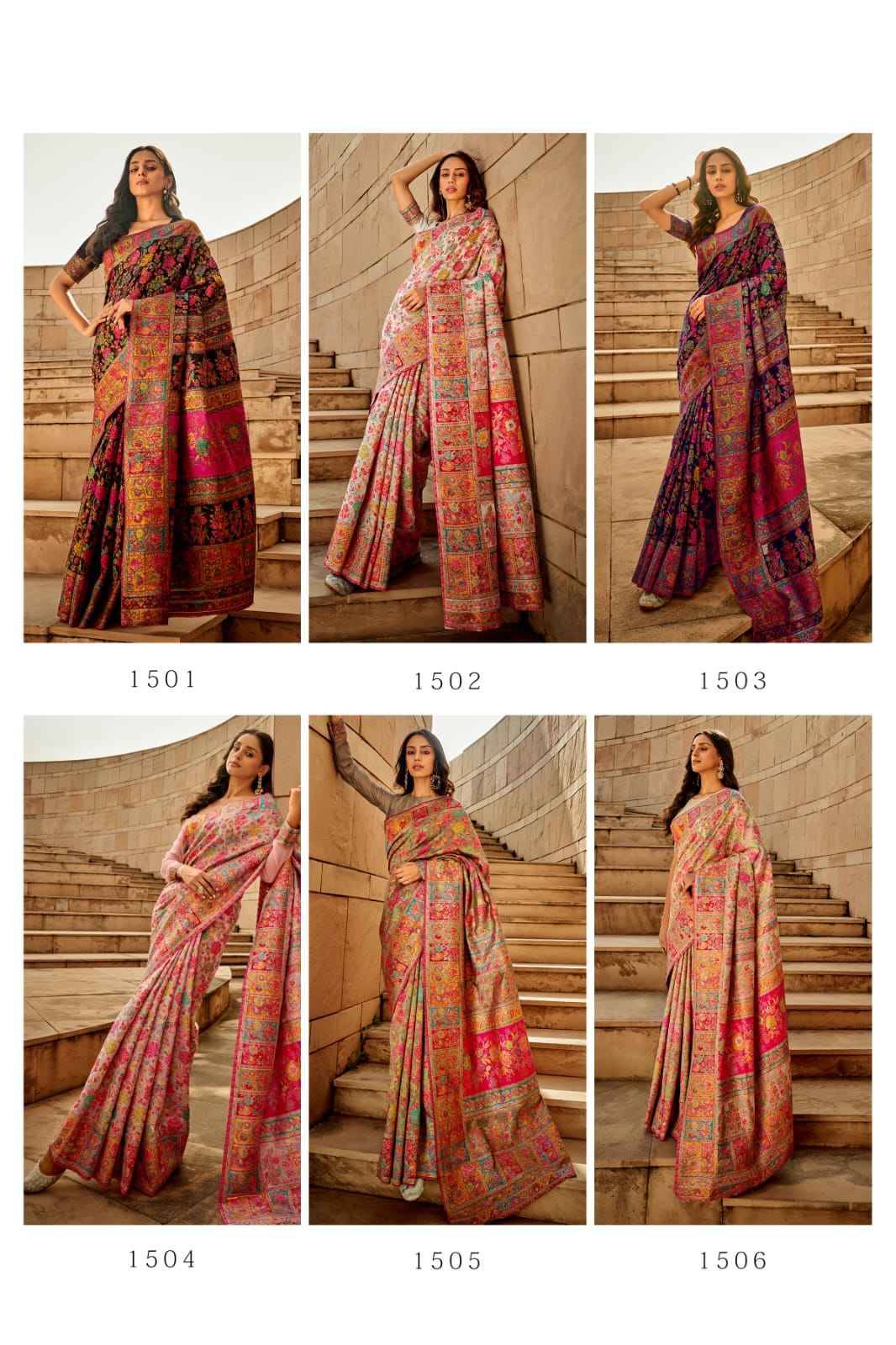 1500 kashmiri By Rajtex 1501 to 1506 Series Indian Traditional Wear Collection Beautiful Stylish Fancy Colorful Party Wear & Occasional Wear Modal kashmiri Sarees At Wholesale Price